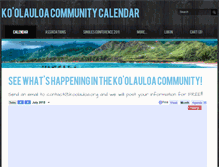 Tablet Screenshot of koolauloacalendar.org